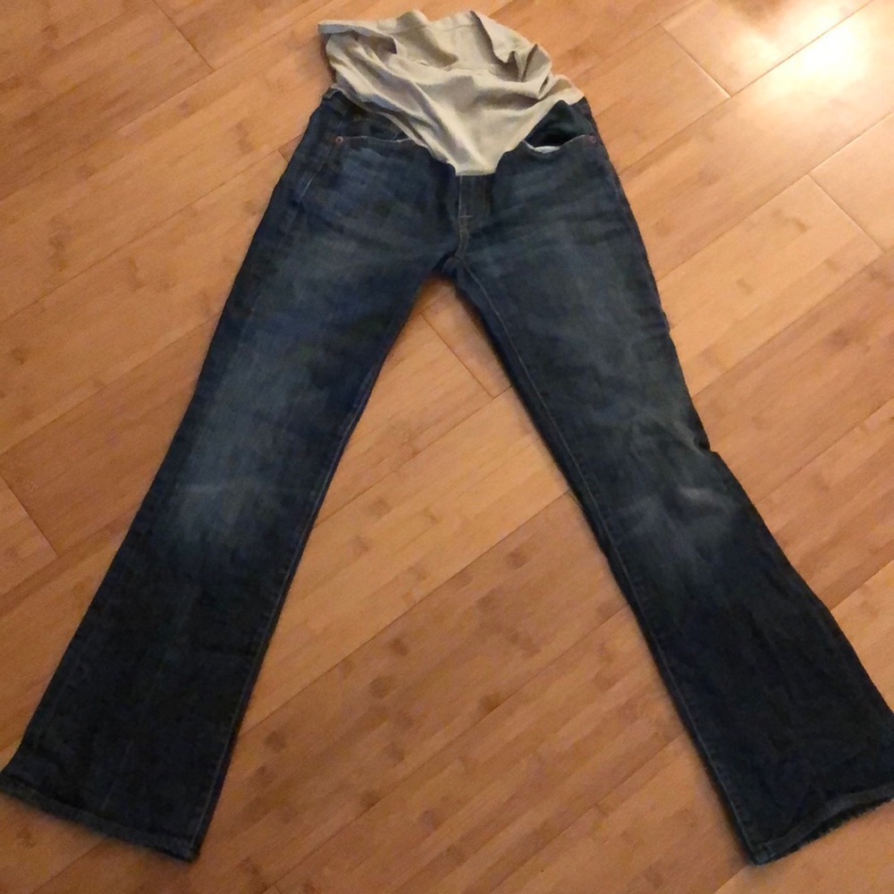 Maternity a pea in the pod 7 for all mankind denim jeans pants
